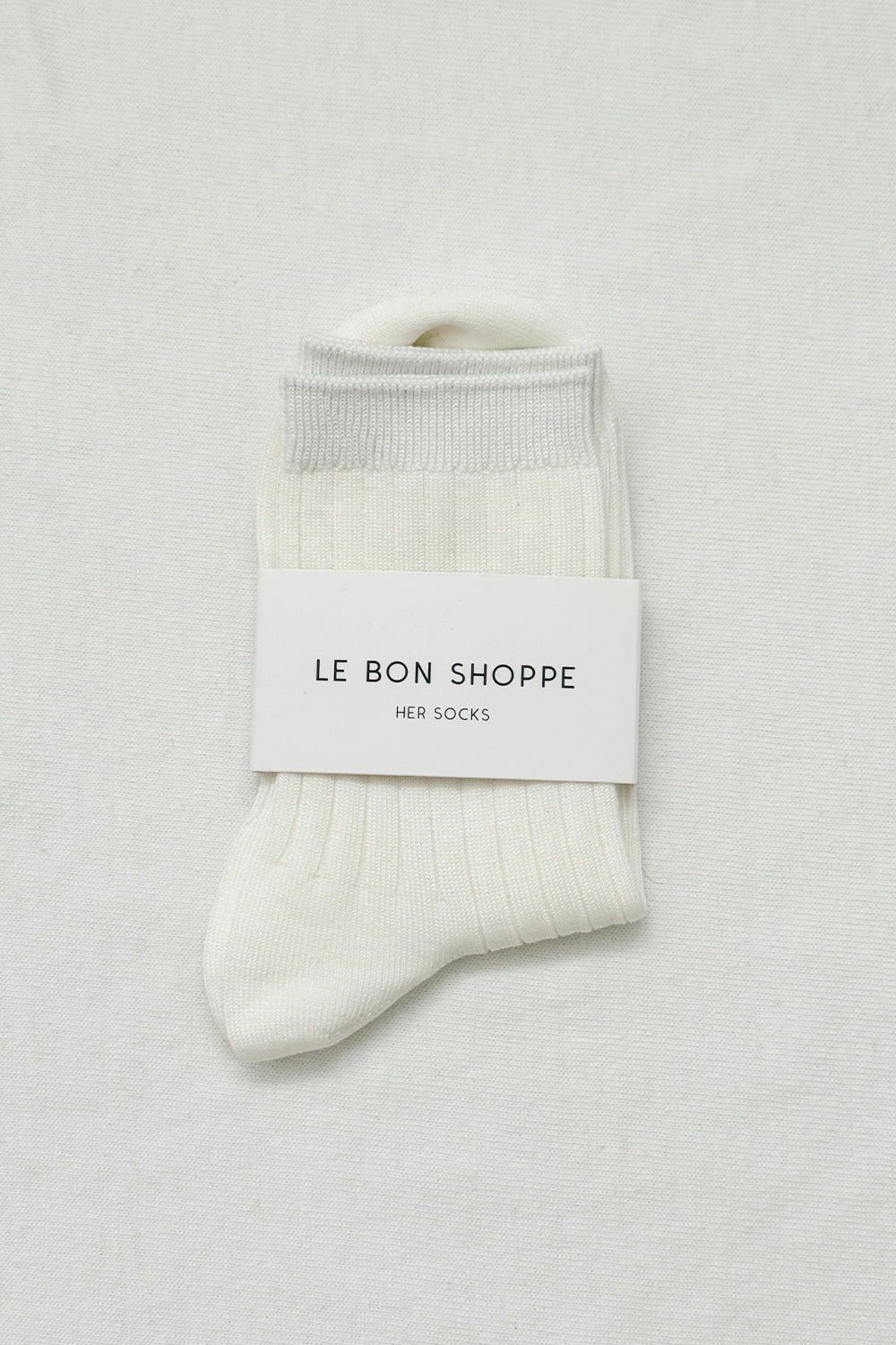 Her Socks Mercerized Classic White
