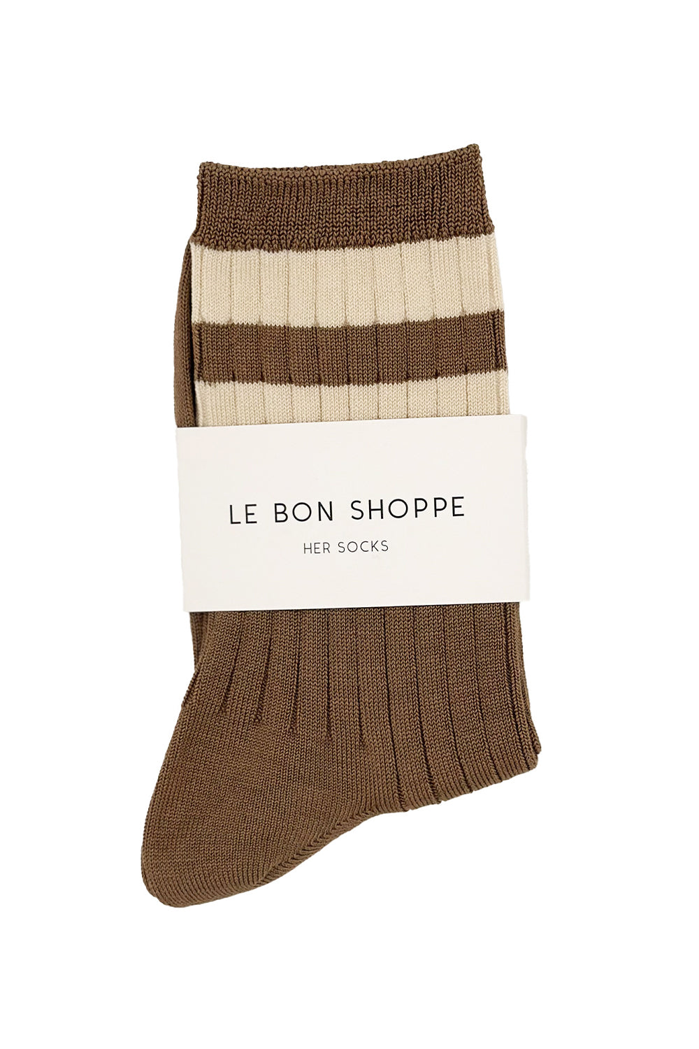 Her Varsity Socks Toffee