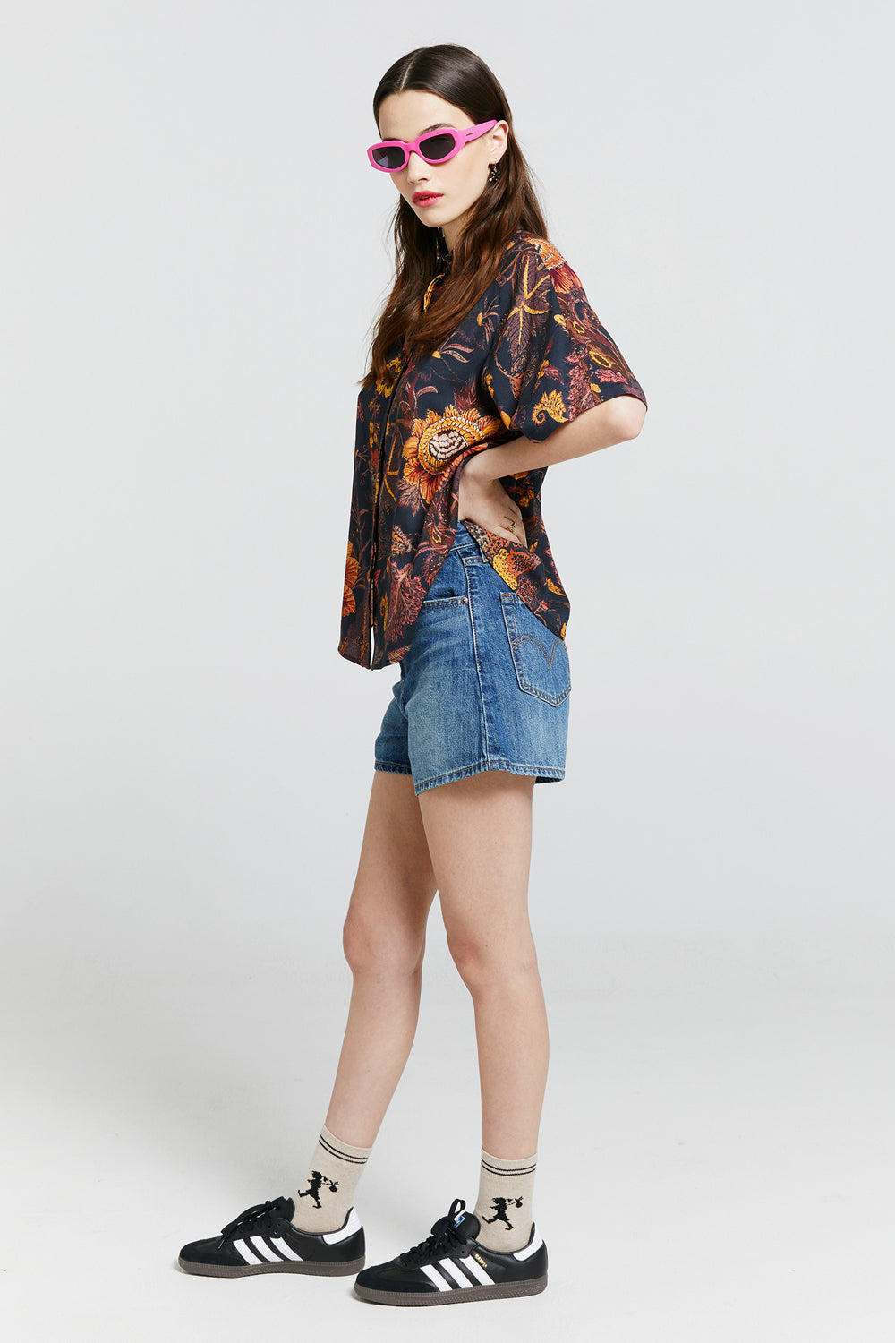 High Waisted Mom Shorts String It Up