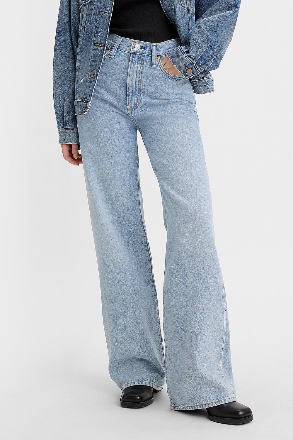 Ribcage Wide Leg Jeans Far and Wide Light Wash – Karen Walker
