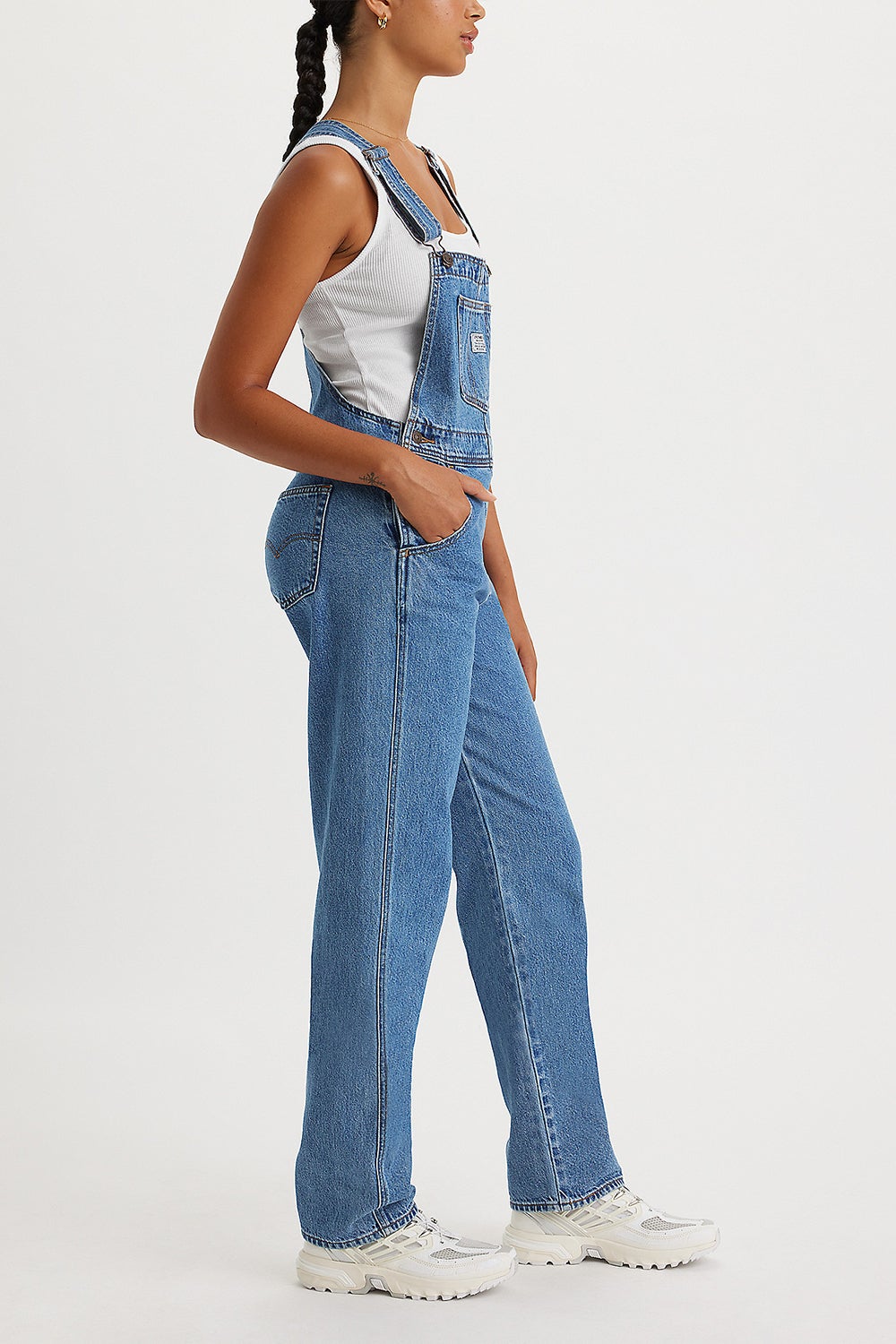 Vintage Denim Overall Foolish Love Blue