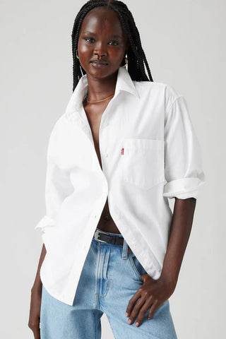 Harlie Boyfriend Shirt Bright White