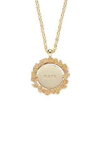 Love/Hate Mood Pendant Gold