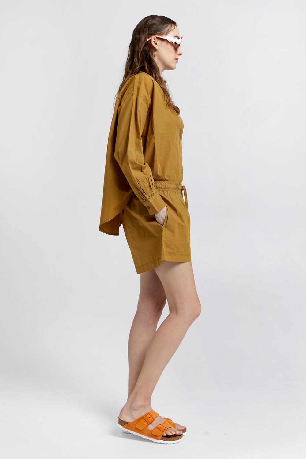 Maple Organic Cotton Shorts Tan