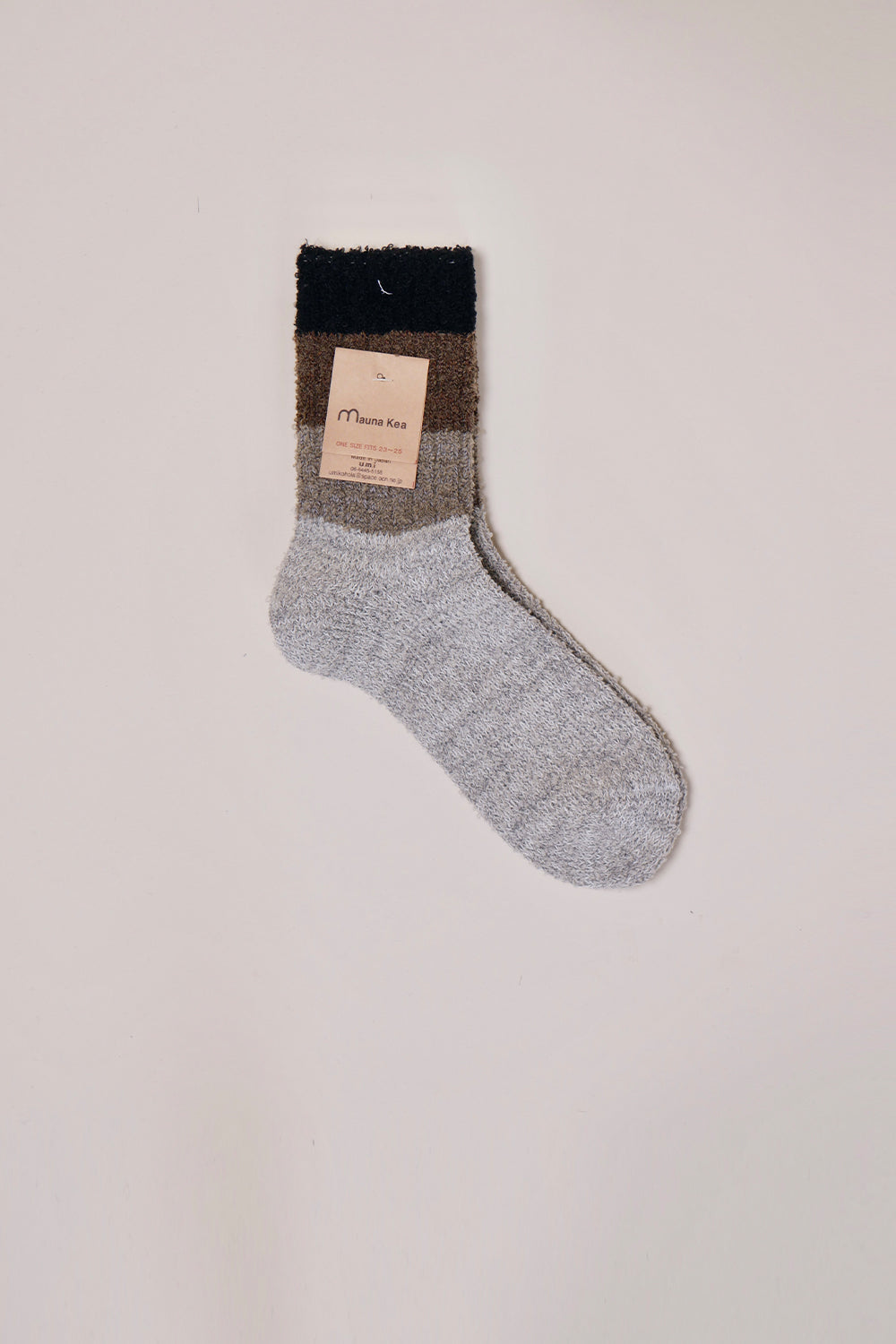 Gradation Border Socks Black