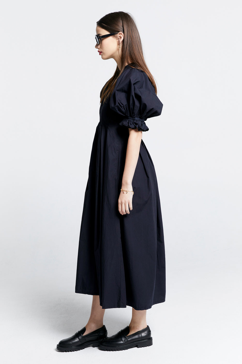 Melody Organic Cotton Dress Black
