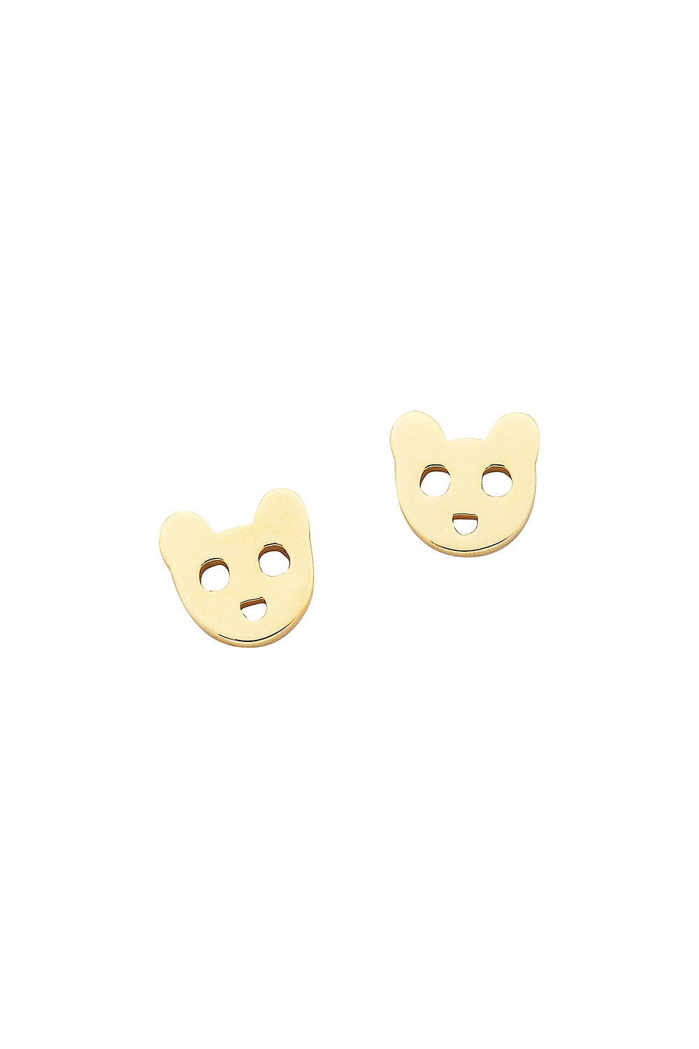 Mini Bear Studs Gold