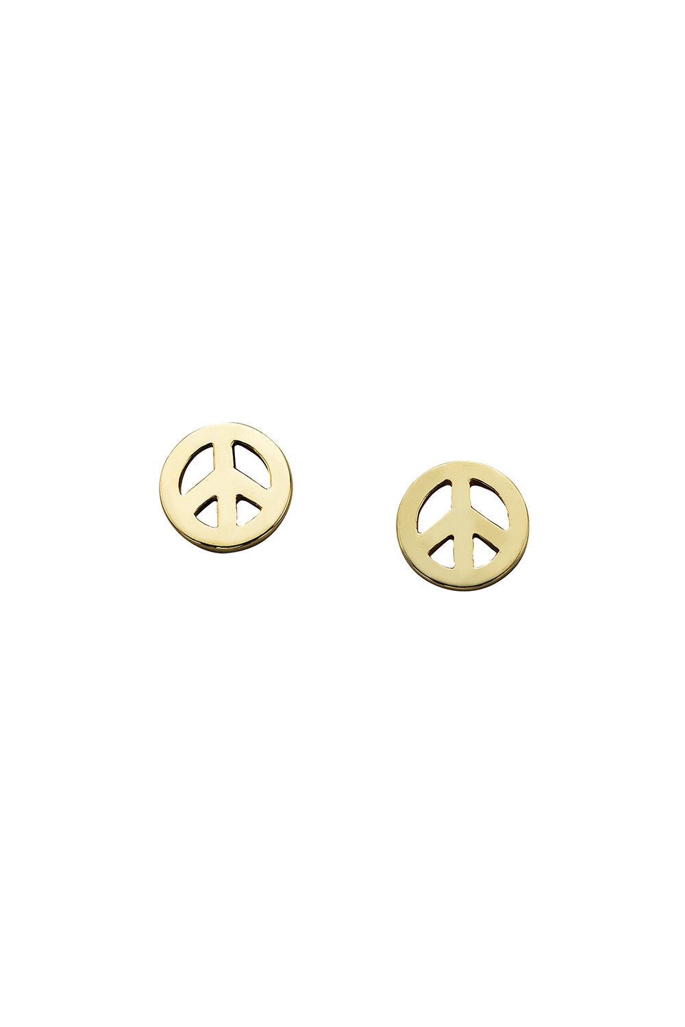Mini Peace Studs Gold