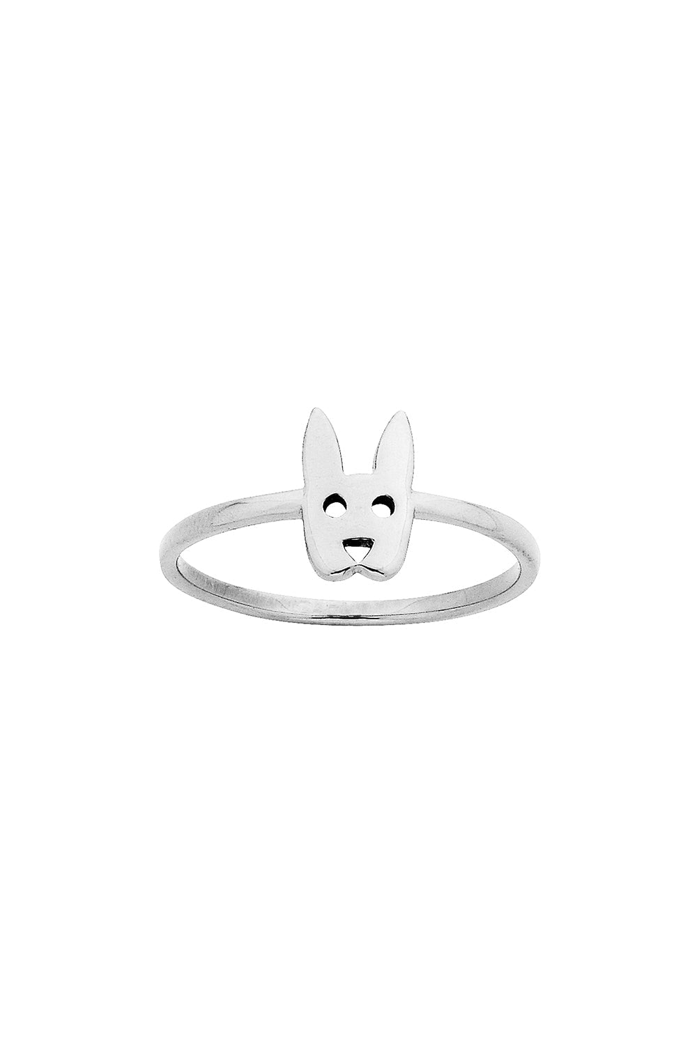Mini Rabbit Ring Silver