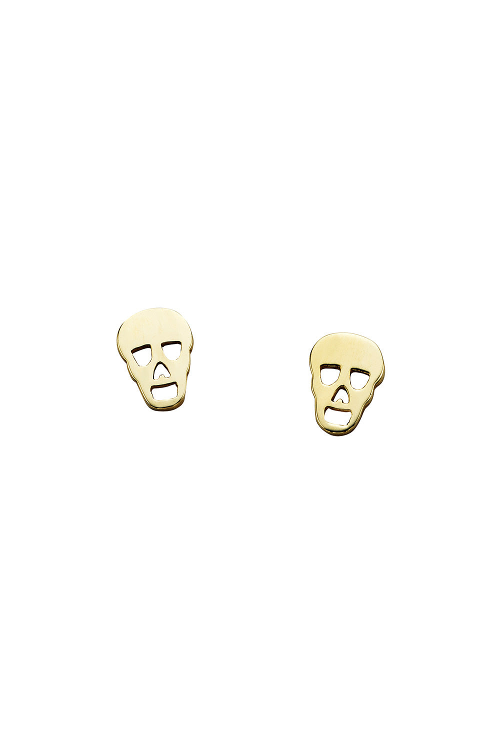 Mini Skull Studs Gold