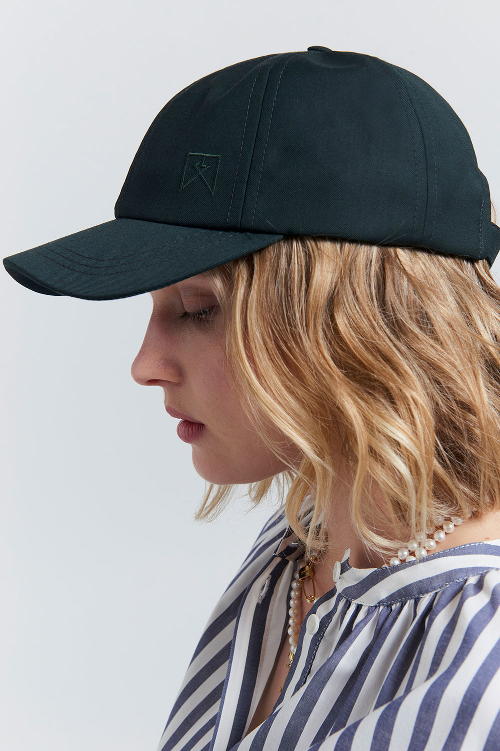 Monogram Baseball Cap Dark Green