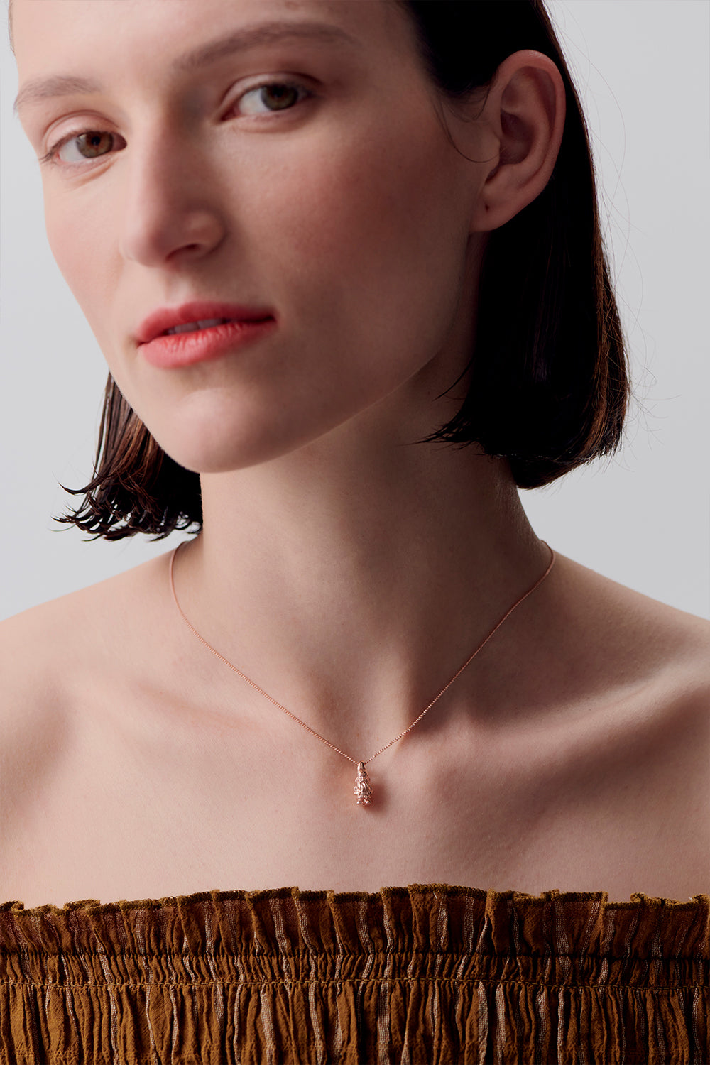 Mr Gnome Necklace Rose Gold