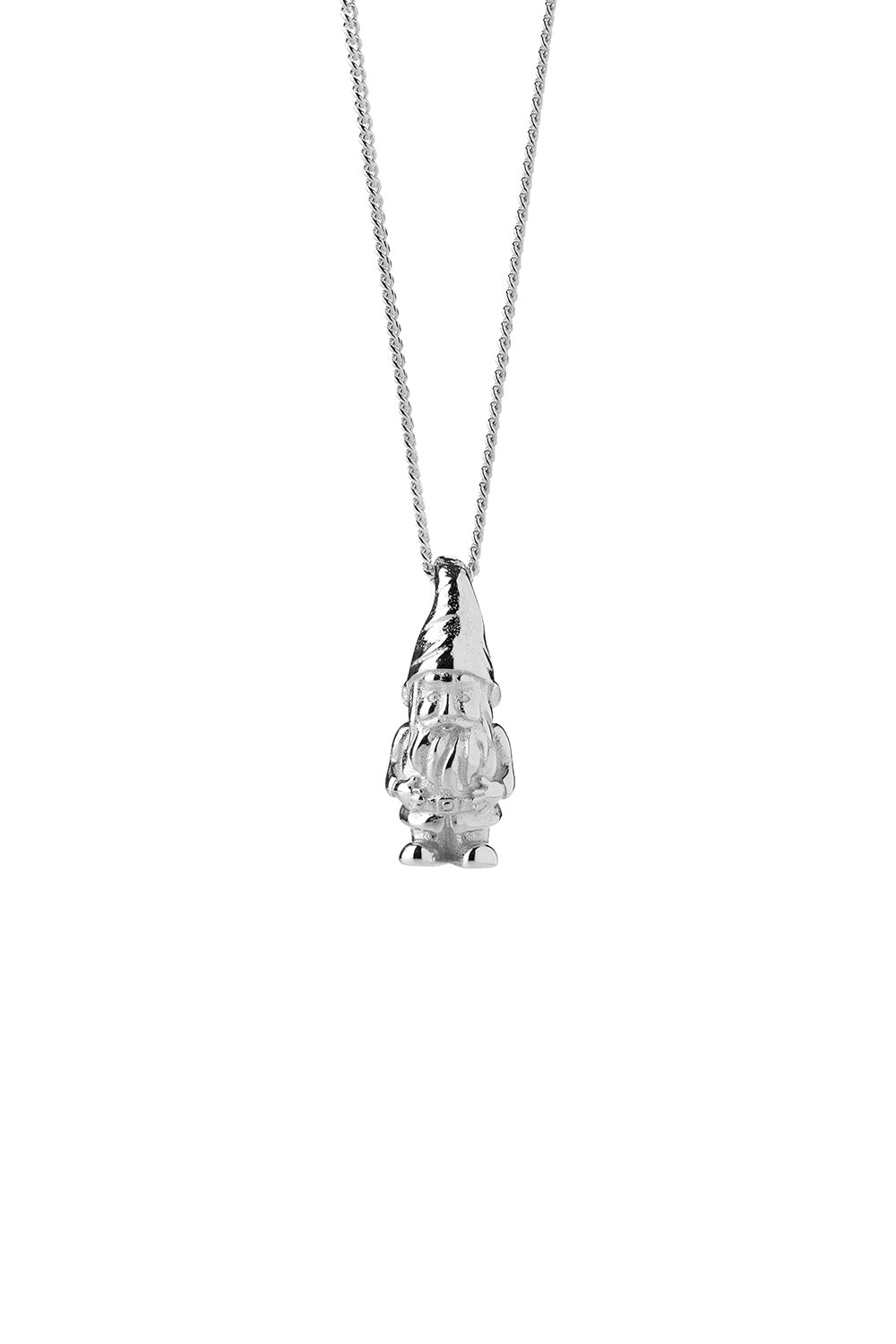 Mr Gnome Necklace Silver