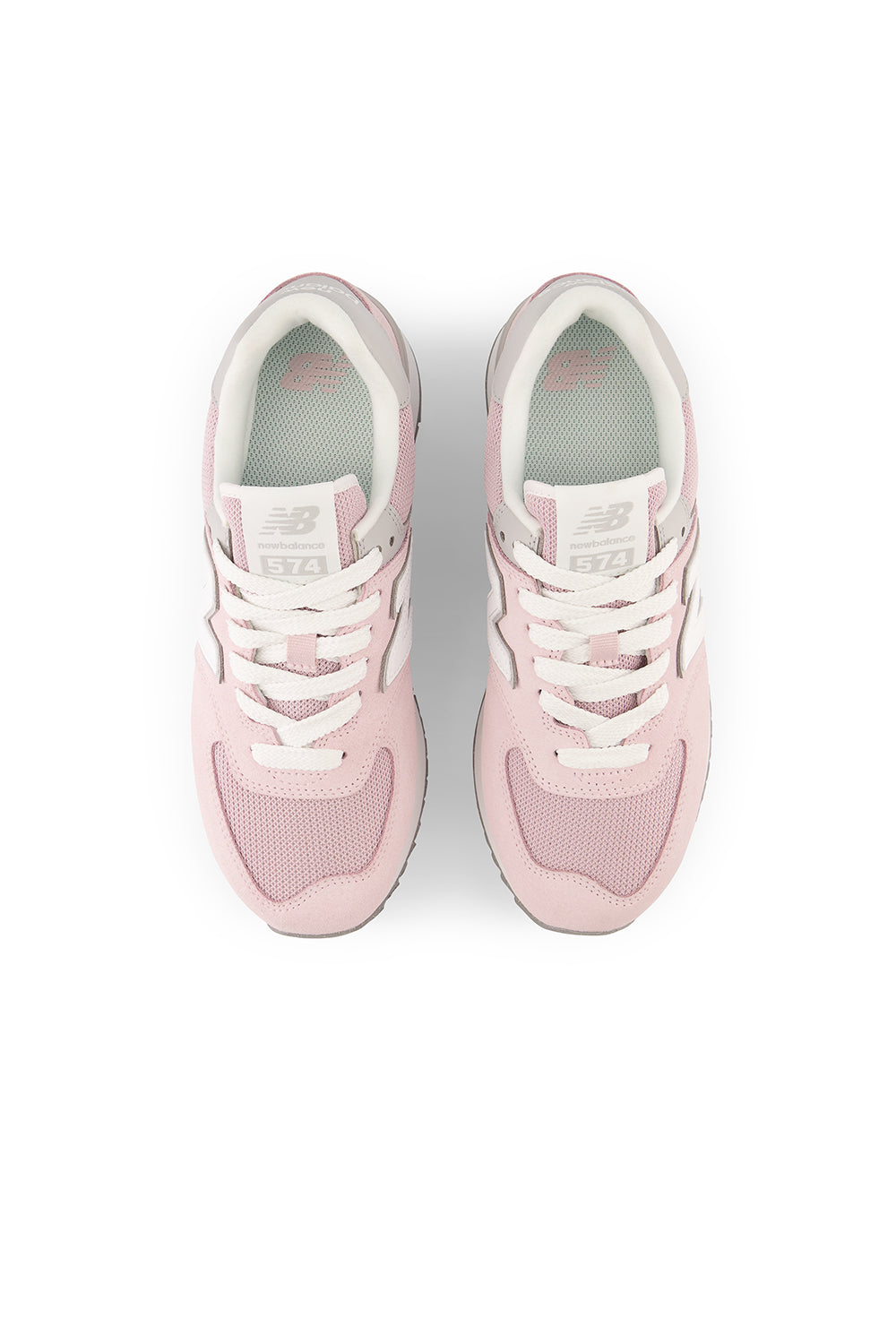 New Balance 574+ Stone Pink/Rain Cloud/White