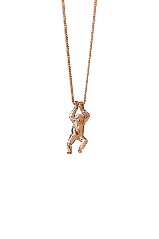 Orangutan Necklace Rose Gold