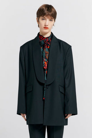 Oversized Dinner Jacket Dark Green