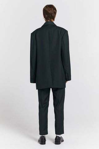 Oversized Dinner Jacket Dark Green