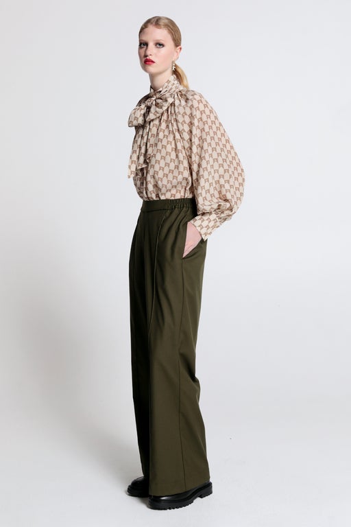 Palazzo Lounge Pants Olive
