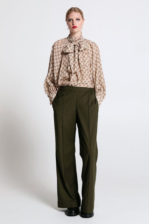 Palazzo Lounge Pants Olive