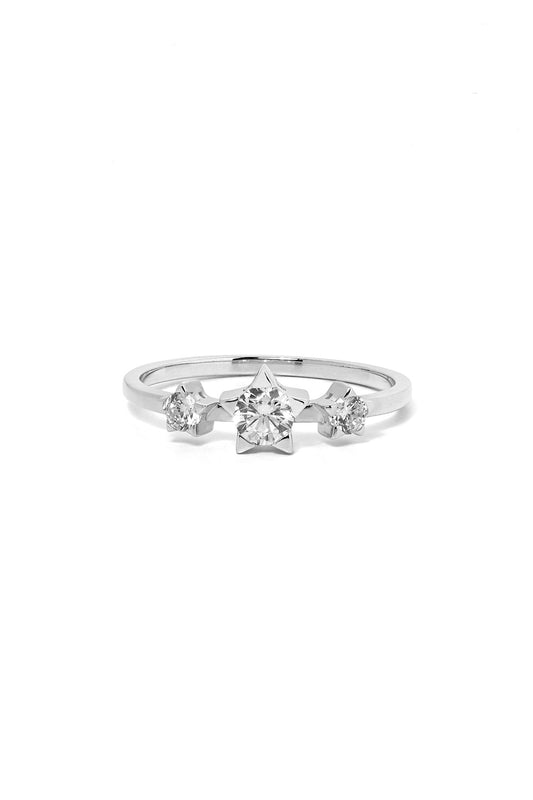 Paradise Ring, White Gold, White Diamond