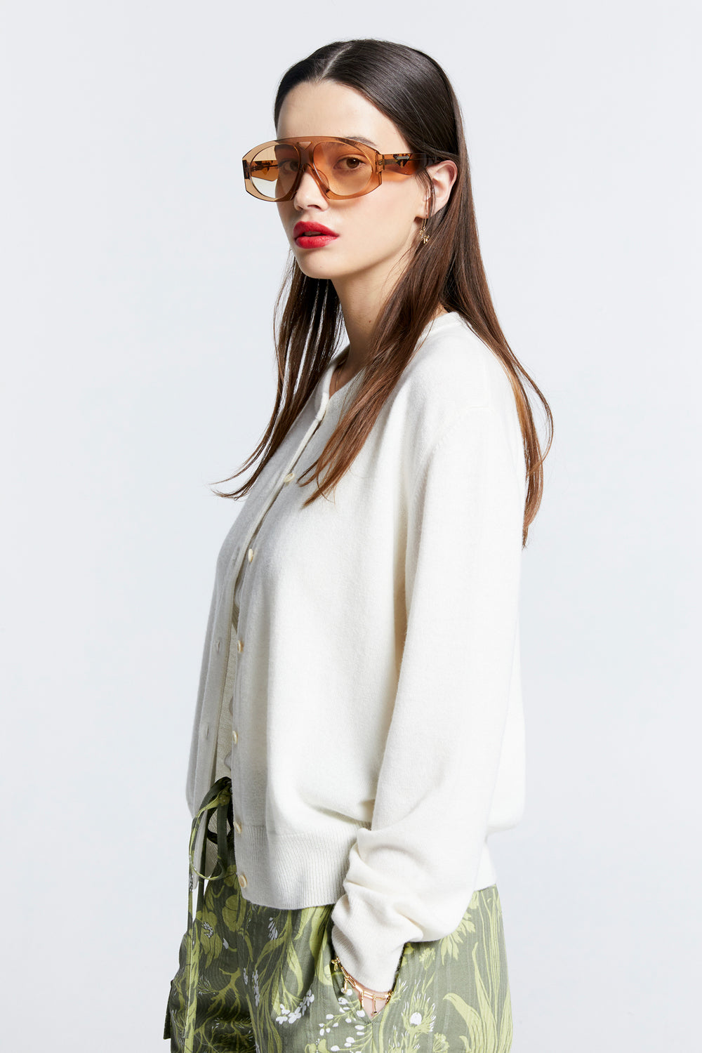 Posy Cashmere Cardigan Off-White