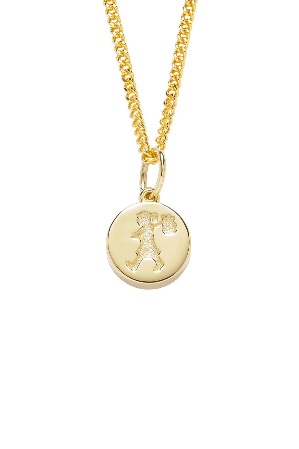Runaway Stamp Necklace Gold - Main Image