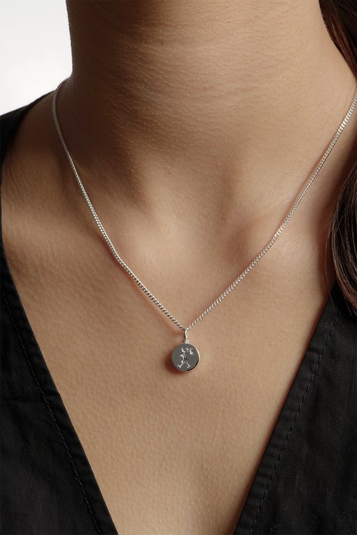 Runaway Stamp Necklace Silver – Karen Walker - Main Image