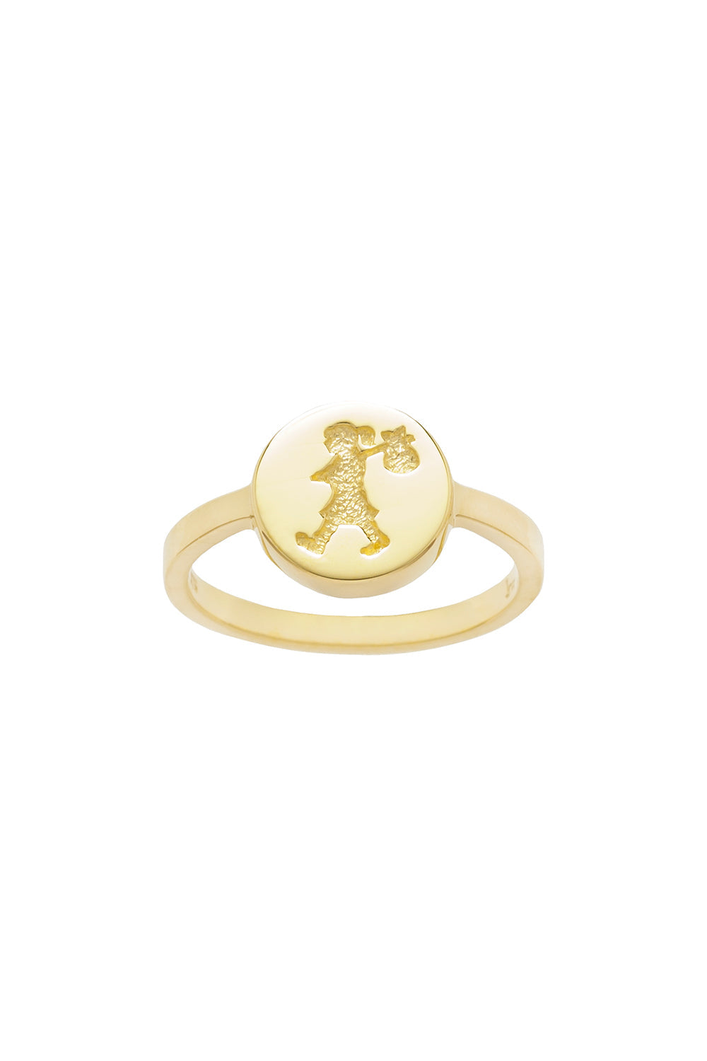 Runaway Stamp Ring Gold