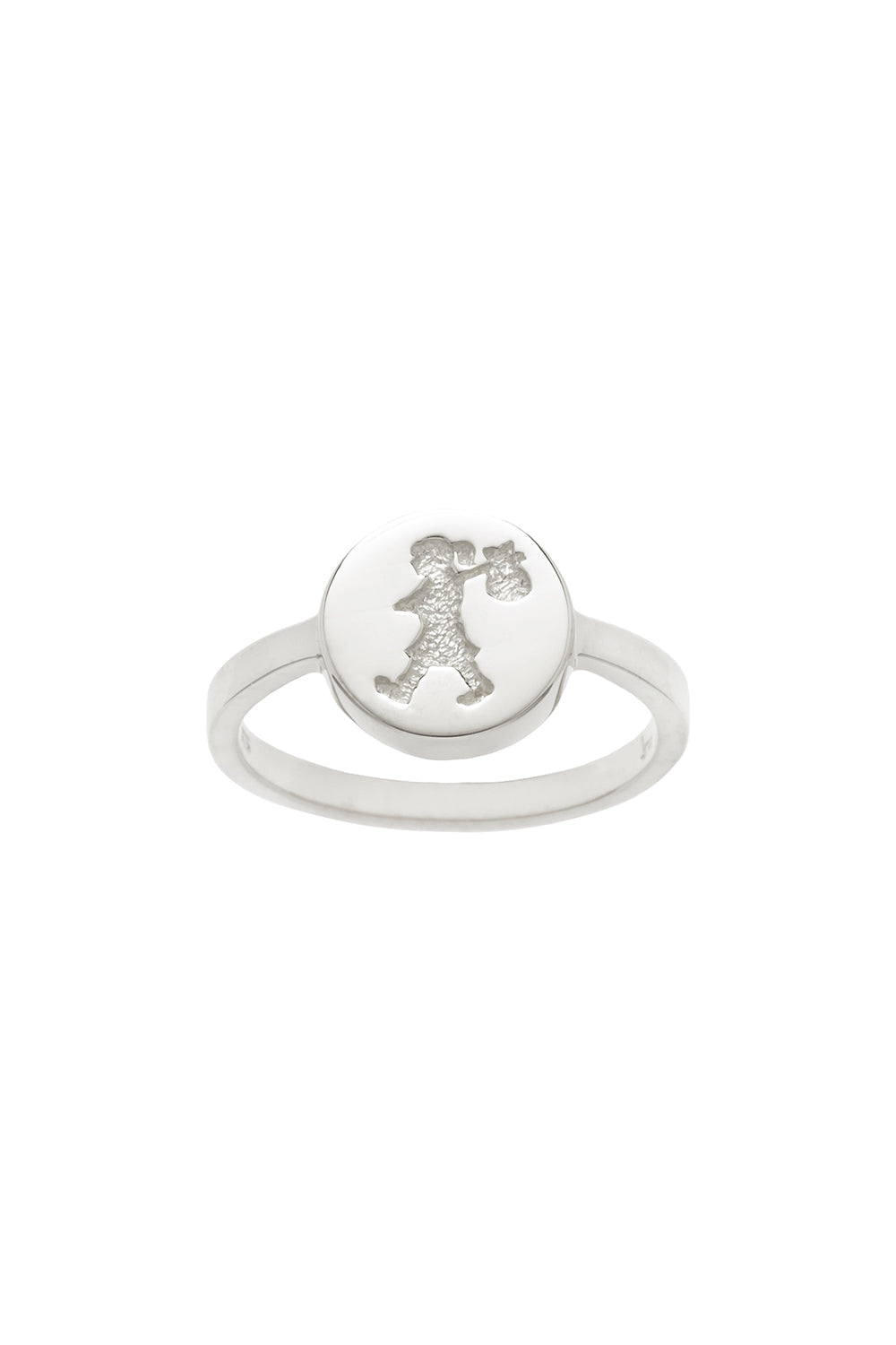 Runaway Stamp Ring Silver – Karen Walker
