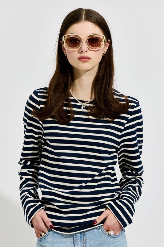 Meridien Striped Sailor Shirt Ecru/Marine