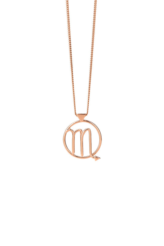 Scorpio Necklace Rose Gold