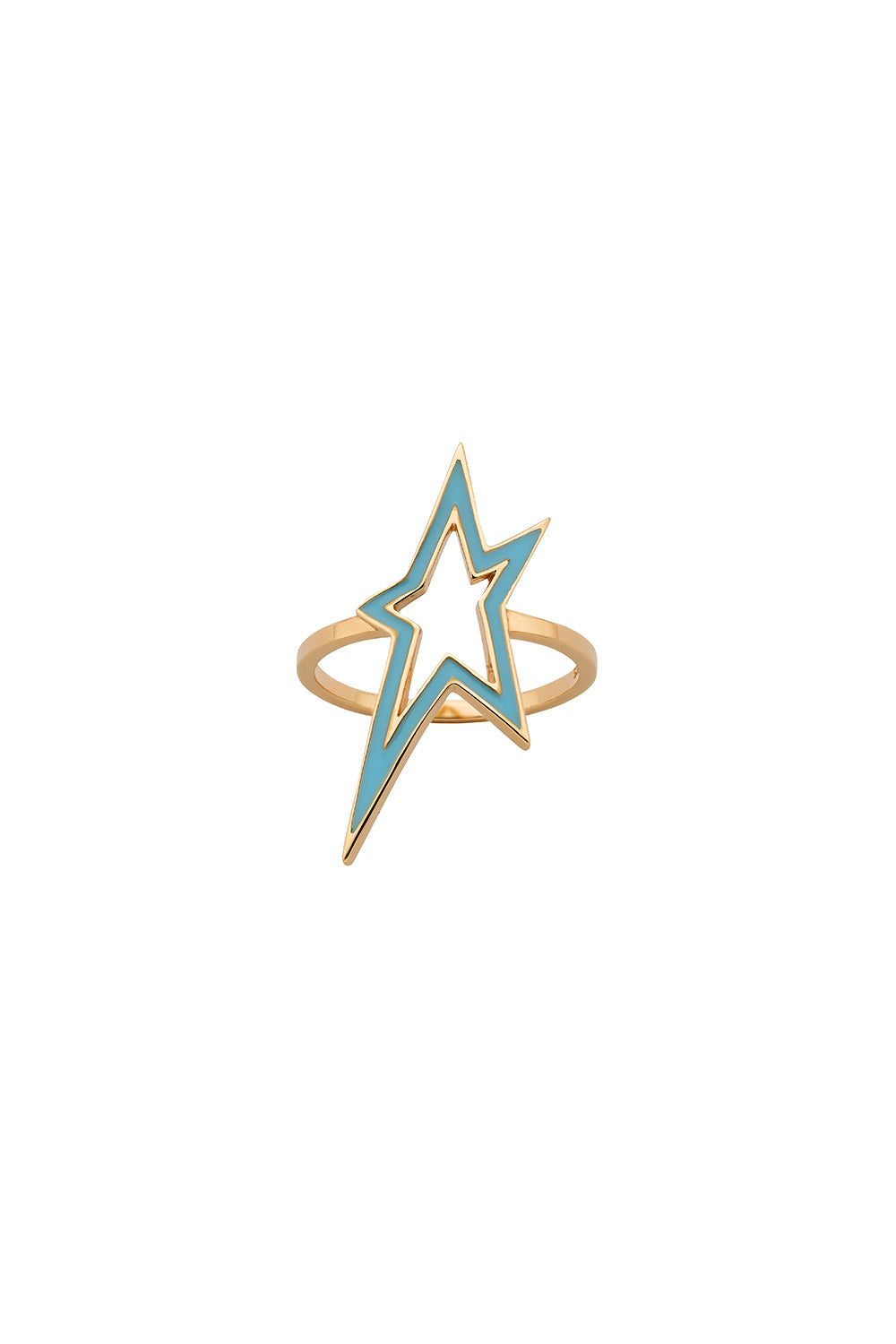 Star City Enamel Ring Gold