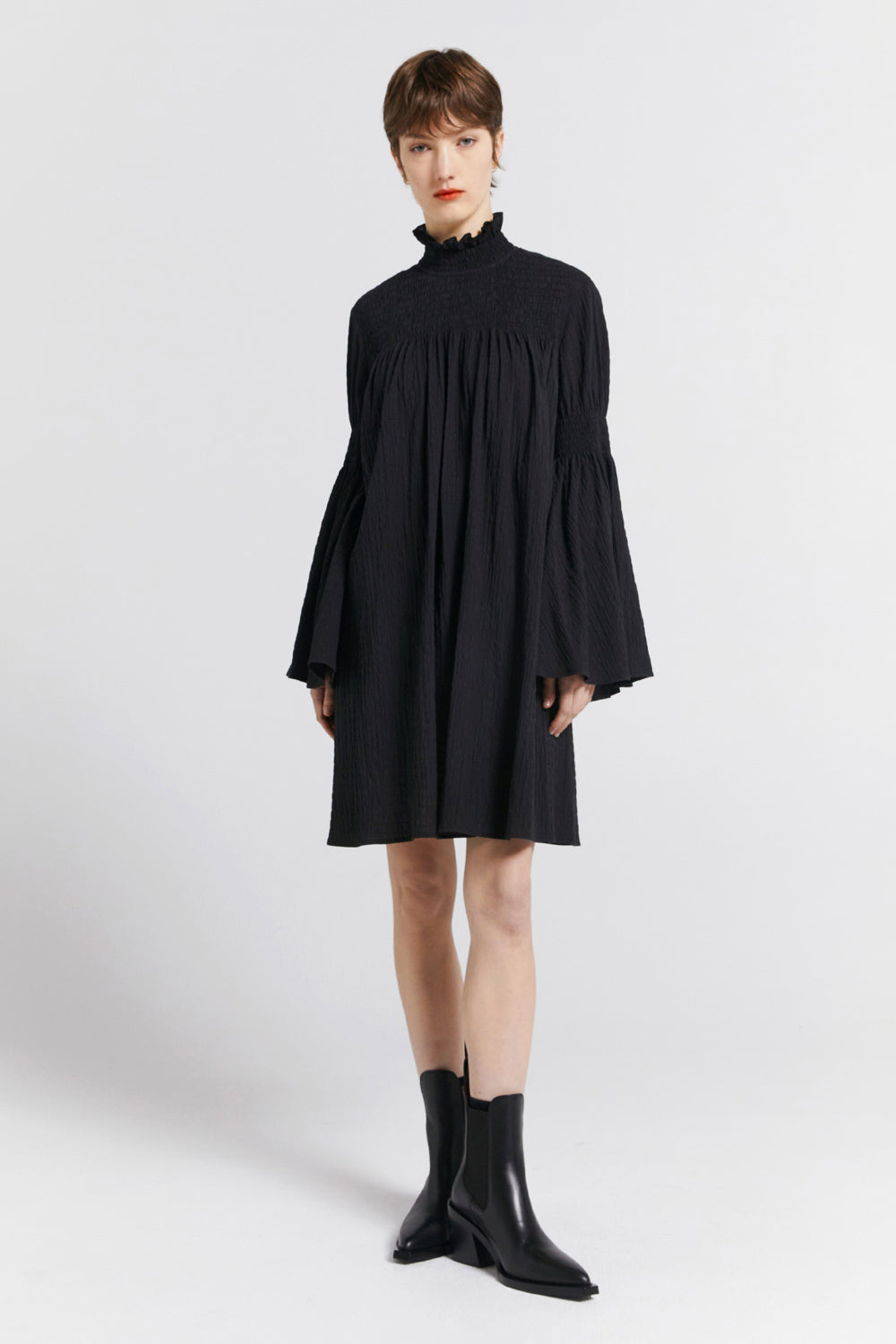 Suki Organic Cotton Dress Black