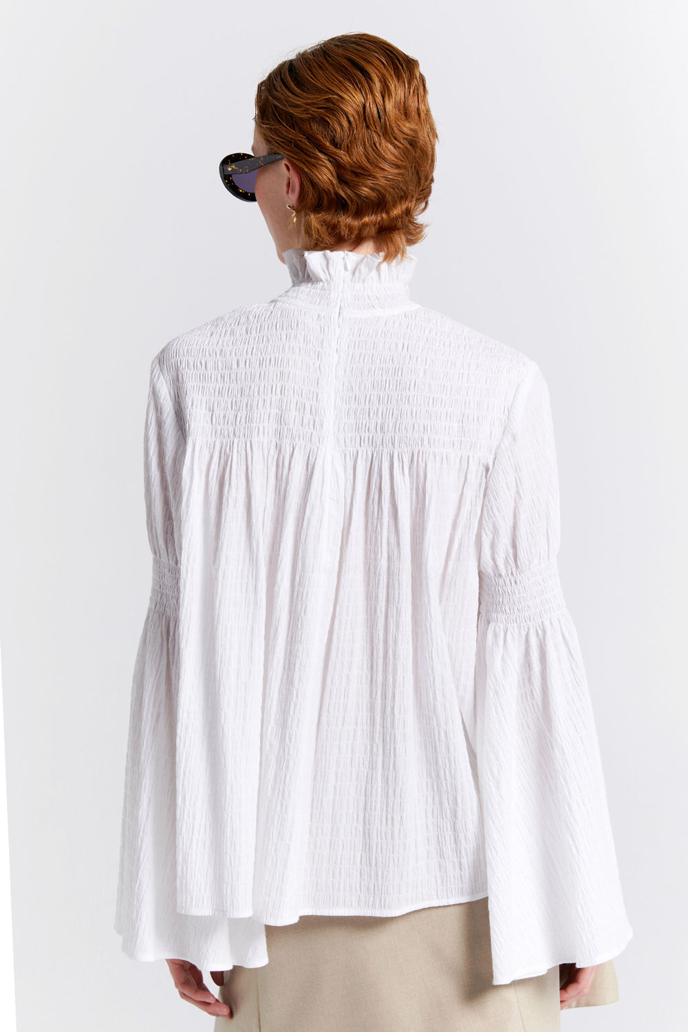 Suki Organic Cotton Top Off-White
