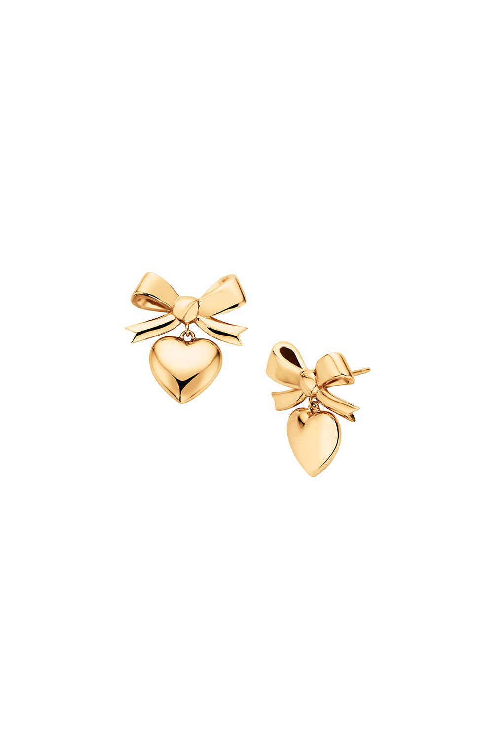 Superlove Bow Earrings Gold
