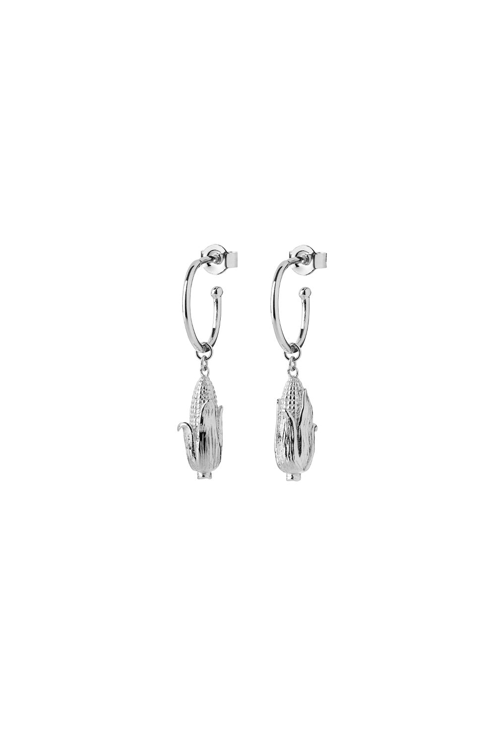 Sweet Corn Earrings Silver