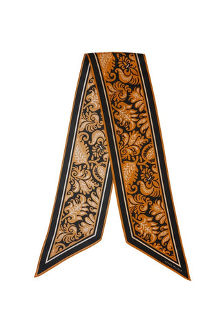 Tapestry Floral Sash Scarf Tobacco Multi