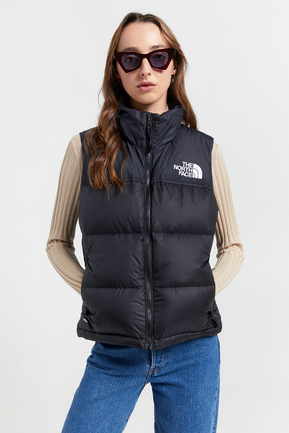 1996 Retro Nuptse Vest Recycled Black – Karen Walker