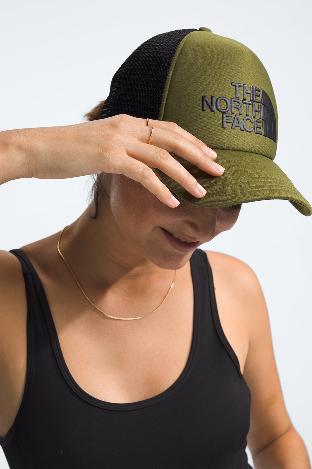 TNF™ Logo Trucker Forest Olive/Black – Karen Walker