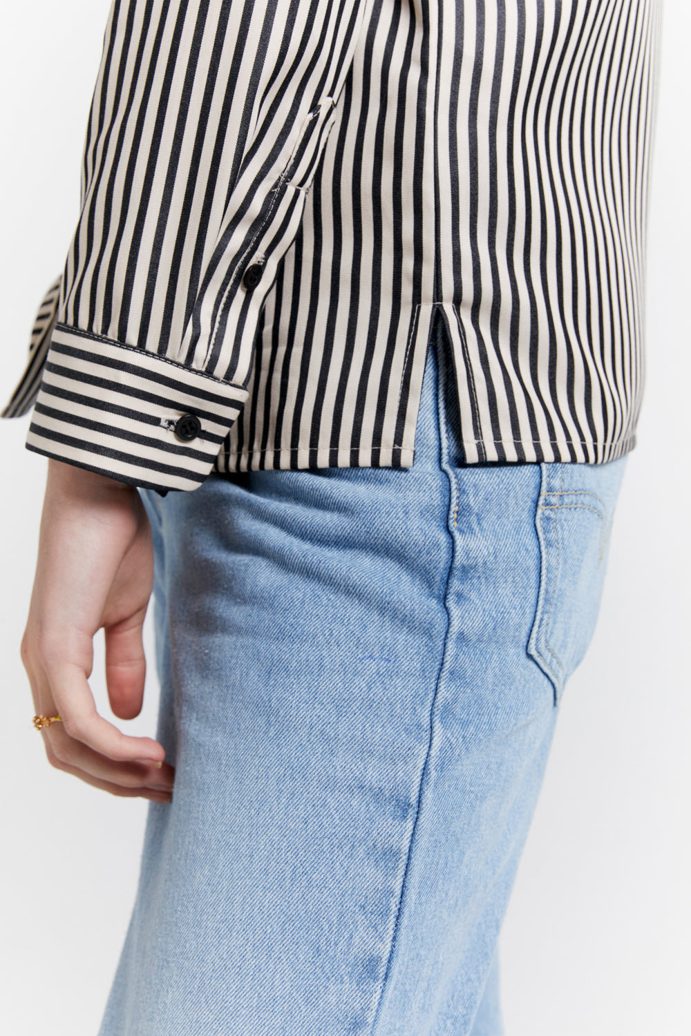 Walker Dress Shirt Black Stripe