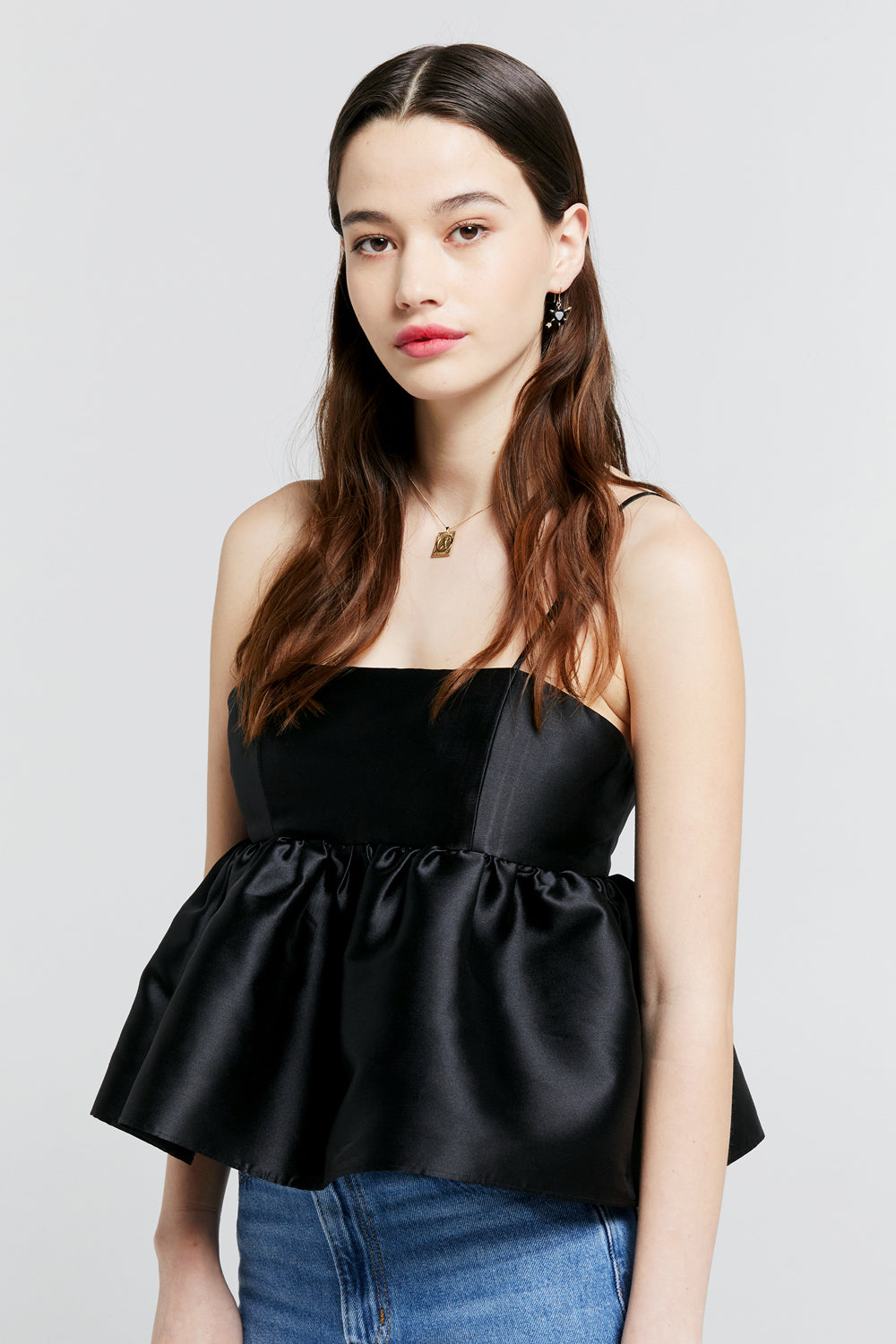 Zestful Top Taffeta Black