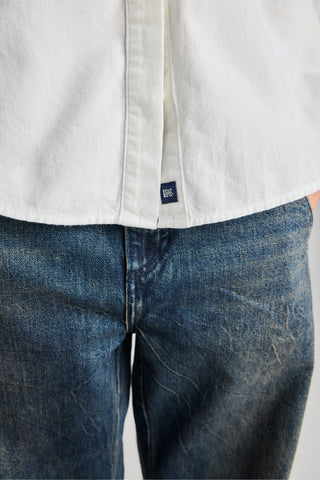 Blue Tab Club Shirt Antique White