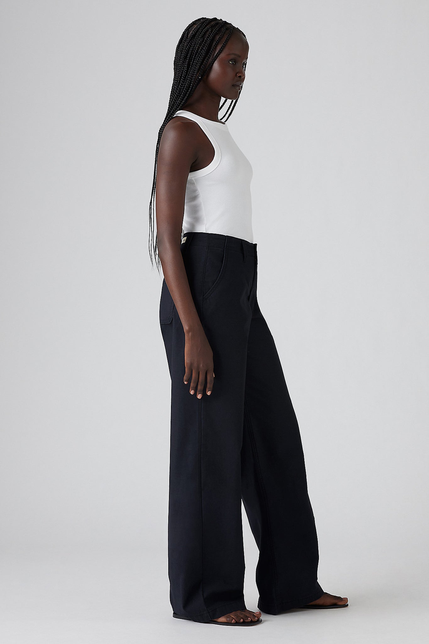 90s Straight Jeans Anthracite Night