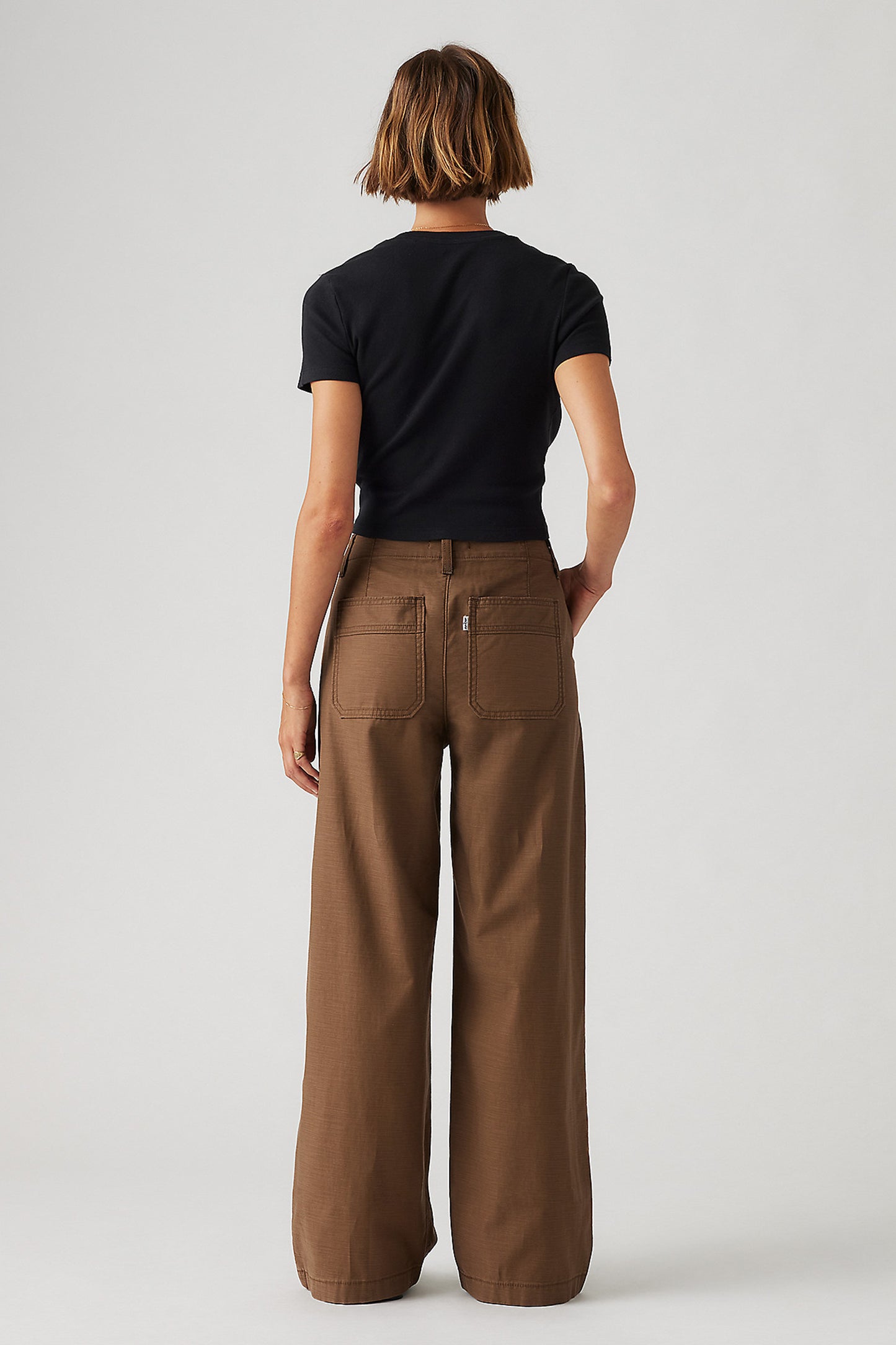 90s Straight Jeans Slubby Earth Red
