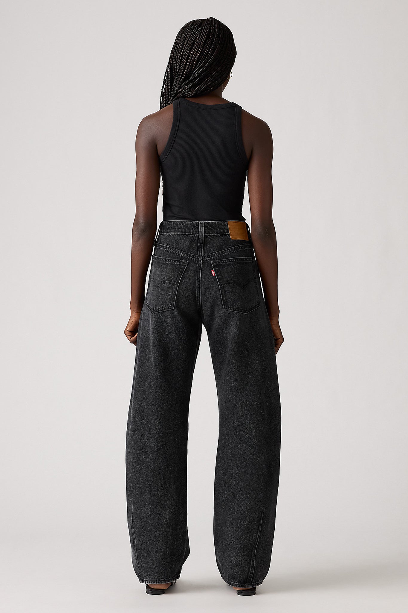 Baggy Dad Barrel Jeans Rebel Edge Barrel Black