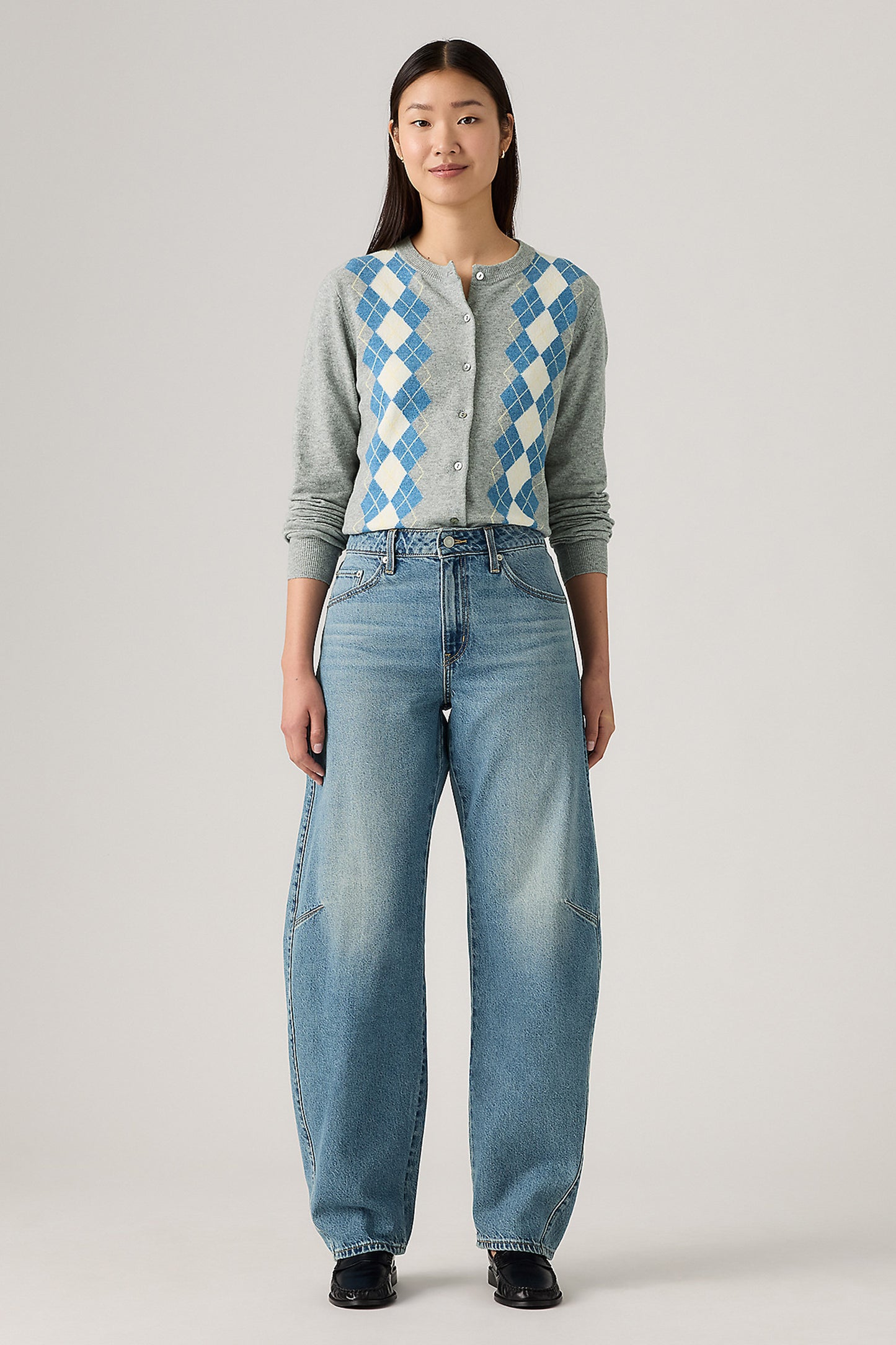 Baggy Dad Barrel Jeans Easy Days Barrel Blue