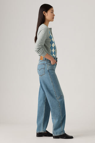 Baggy Dad Barrel Jeans Easy Days Barrel Blue