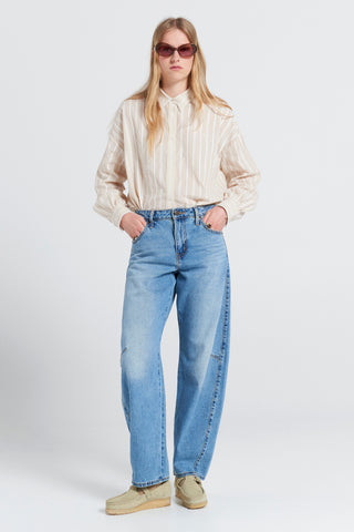 Baggy Dad Barrel Jeans Easy Days Barrel Blue