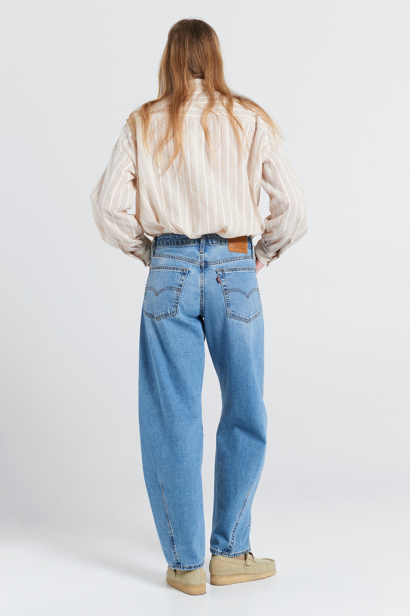 Baggy Dad Barrel Jeans Easy Days Barrel Blue