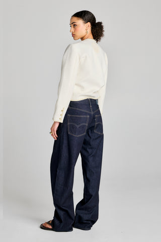 Blue Tab Drop Barrel Jeans New Rinse Moj